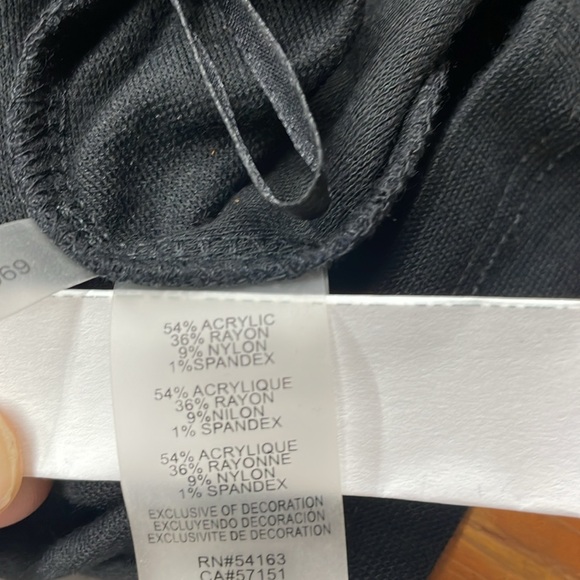 Karl Lagerfeld black tunic with gold metal embellishments, size M - Picture 6 of 6